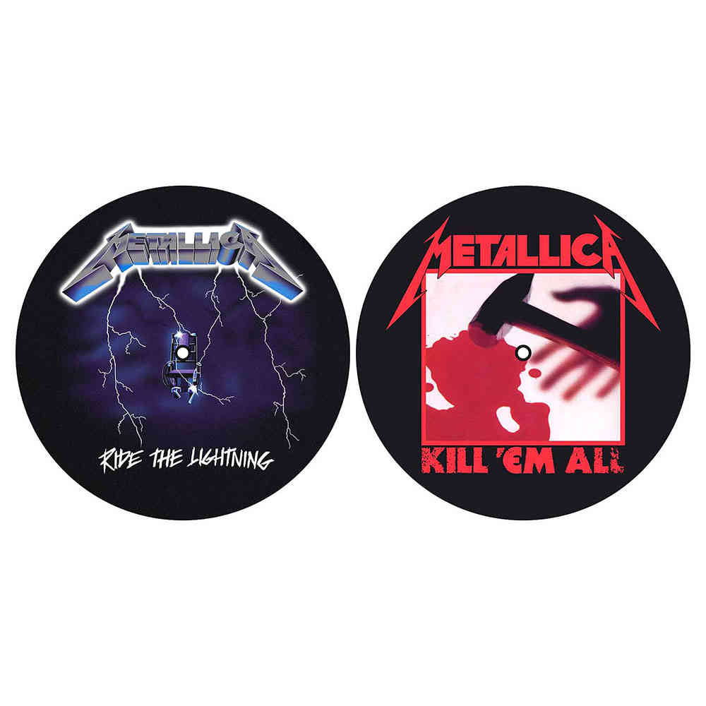 Metallica - Kill 'Em All / Ride The Lightning Plattenspieler Slipmat - Mehrfarben
